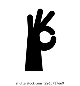 schwarze Hand sah Silhouette. Qualitätsdesign-Element. Geschäftserfolg. Vektorgrafik.