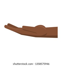 black hand open symbol