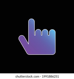 Black Hand Pointing Up blue gradient vector icon