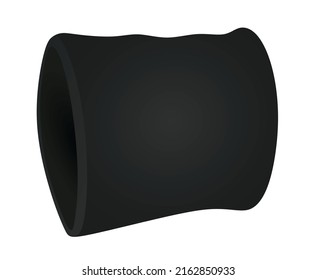 Black  hand sweatband. vector illustration