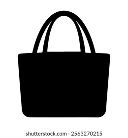 Black Handbag silhouette vector illustration on white background