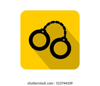 black handcuffs icon