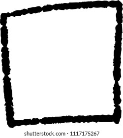 Black Hand-drawn rectangle