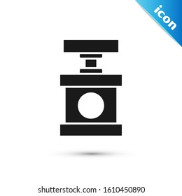 Black Handle detonator for dynamite icon isolated on white background.  Vector Illustration