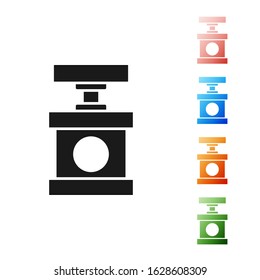 Black Handle detonator for dynamite icon isolated on white background. Set icons colorful. Vector Illustration