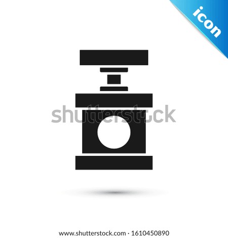 Black Handle detonator for dynamite icon isolated on white background.  Vector Illustration