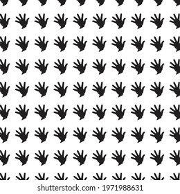 black hands pattern abstract design