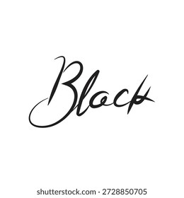 Projeto caligrafia manuscrita preta para t-shirt .
