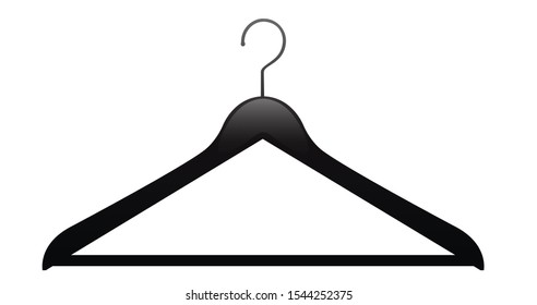 Black hanger . Vector illustration