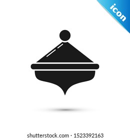 Black Hanukkah dreidel icon isolated on white background. Vector Illustration Black Hanukkah dreidel icon isolated on white background. Vector Illustration