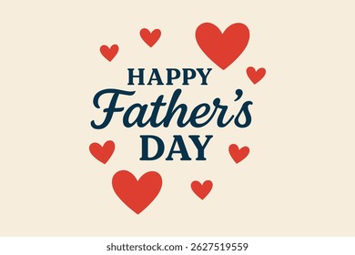 black happy fathers day typography design
