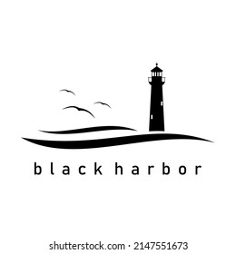 black harbor design logo icon vector