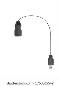 cable de disco duro negro