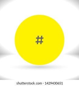 black hashtag icon . Lorem Ipsum Illustration design