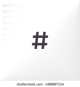 black hashtag icon . Lorem Ipsum Illustration design