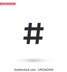 black hashtag icon . Lorem Ipsum Illustration design
