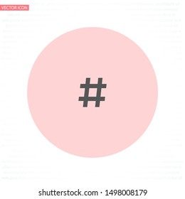 black hashtag icon . Lorem Ipsum Illustration design