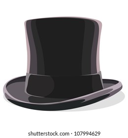 black hat isolated on white background