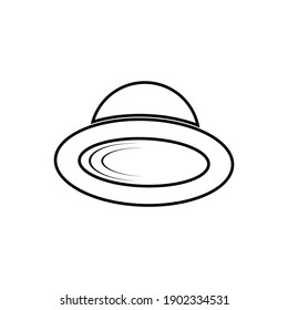 Schwarzer Hut Logo-Vorlage