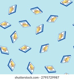 black hat seo isometric seamless pattern. black hat seo sign illustration