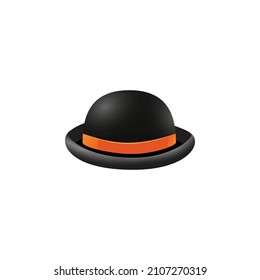 Black hat. This fashion-themed vector illustration can use for icons, logos, stickers, patches, labels, signs, badges, certificates, or flayer decorations.