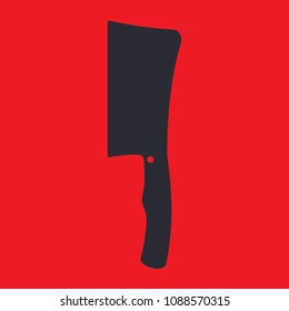 Black Hatchet icon.Vector