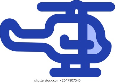 Icono de halcón negro Diseño de estilo azul