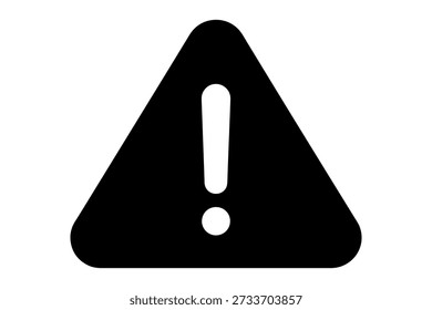 Signo de advertencia de peligro negro en una superficie, que significa precaución, alerta o peligro