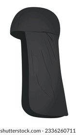Engranaje de la cubierta de la cabeza negra. vector