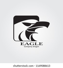 Black head eagle logo