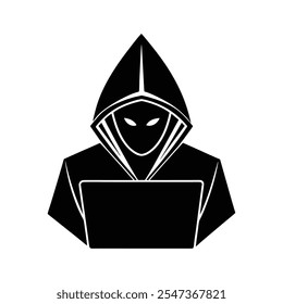 Black head Hacker, Ethical Hacker, Hacker art illustration silhouette