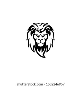black head lion  logo vektor