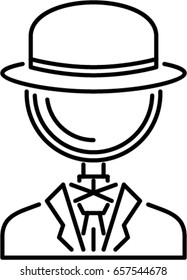black head optimization outline icon