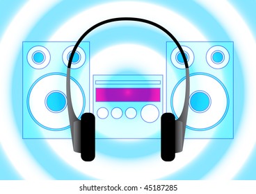 Black headphones