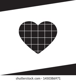 Black Heart Abstract logo Vector