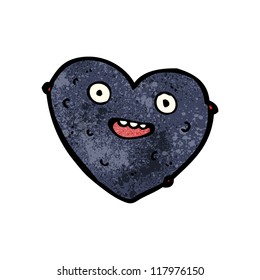 black heart cartoon