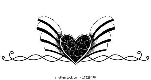 black heart decor