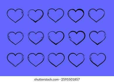 Black heart frame icon. Black heart design with sparkling stars.