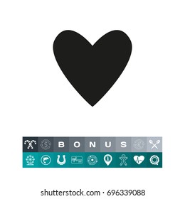 Black heart icon
