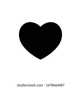 Black Heart Icon for Graphic Design Projects