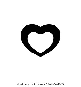 Black Heart Icon for Graphic Design Projects
