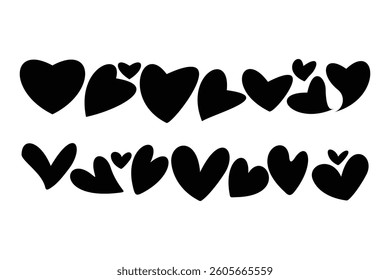 Black Heart Icon Multiple Choices