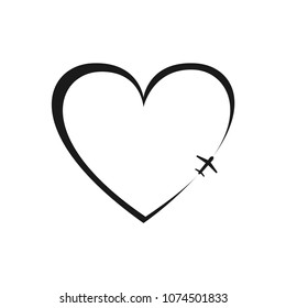 Free Free Heart Airplane Svg 104 SVG PNG EPS DXF File