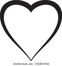 Black heart icon vector design