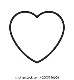 Black Heart icon vector image. Can also be used for Carnival. Suitable for mobile apps, web apps and print media.