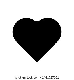 Black Heart Icon Vector. Perfect Love symbol. Heart icon page symbol for your web site design Heart icon logo.
