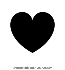 Black Heart Illustration Isolated Vector