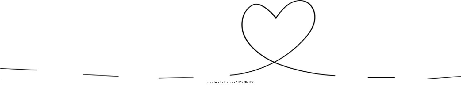 Black heart - outline drawing for an emblem or logo, illustration for creating a screensaver template. 
Icon for halloween holiday.