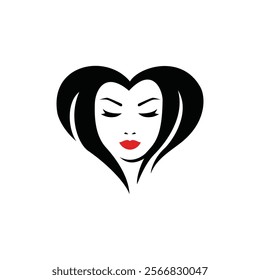 A black heart shape with a blurred rectangular area in the center