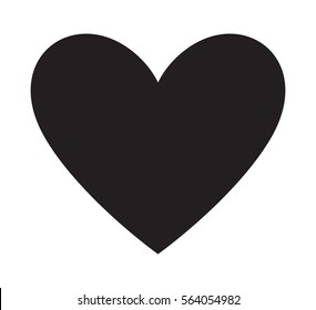 Black Heart vector icon